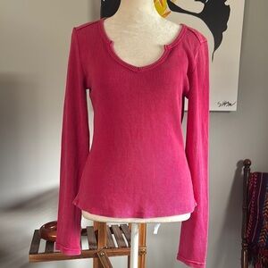 Anthropologie Pilcro Women's Pink Long Sleeve Top